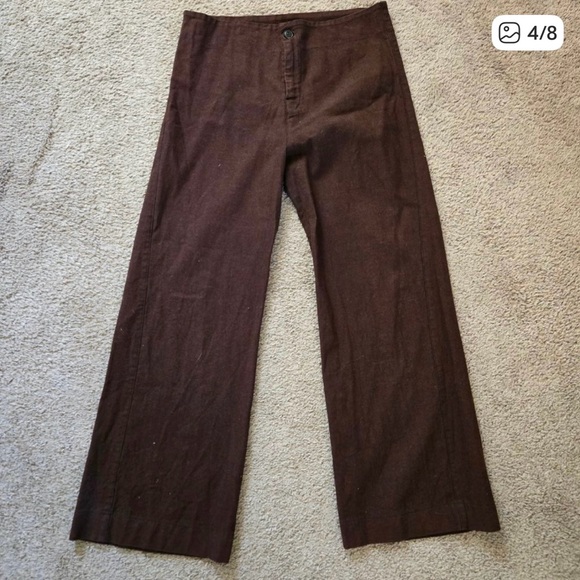 Prairie Underground knack Brown Wide Leg Pants Size L - Picture 2 of 7